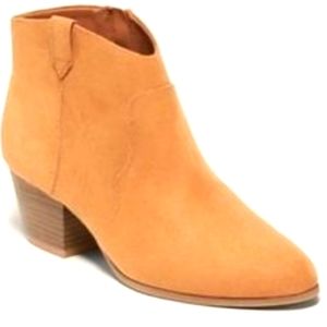 Tan Faux Suede Short Cowboy boots